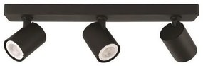 Σποτ Φωτιστικό Οροφής Aλουμίνιο H11 Φ46 Eurolamp-144-60005-Μαύρο 144-60005