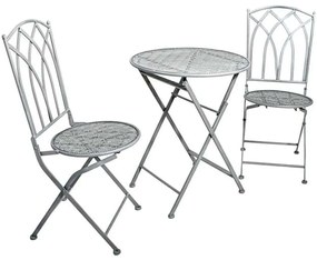 Τραπεζαρία Κήπου Gordon (Σετ 3Τμχ) 278-125-019 Grey 2 Θέσεων