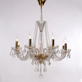 Πολυέλαιος Οροφής Aca Lilium BLK80048PCG Gold