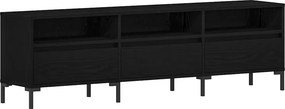 vidaXL Ντουλάπι TV 150 x 30 x 44,5 εκ. Μαύρη Οξυά Επεξεργασμένο Ξύλο