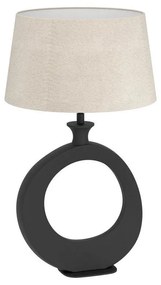 Φωτιστικό Επιτραπέζιο Diezma 390423 Ε27 30x52,5cm Black-Linen Eglo
