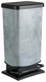 Κάδος Απορριμμάτων Paso Beton 06925.001 - 1754110766 40Lt Grey-Black Metal, Plastic
