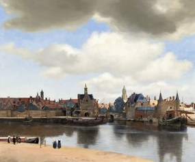 Αναπαραγωγή View of Delft, c.1660-61, Jan Vermeer