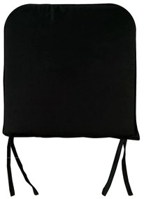 Μαξιλάρι Καρέκλας SALSA Μαύρο Ύφασμα 44x42x3cm