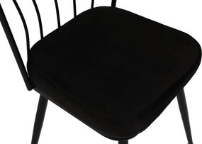 Καρέκλα 2τμχ Μαύρο YILDIZ 43x42x82