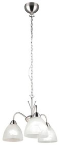 Φωτιστικό Οροφής Κρεμαστό Dobby R31053007 3xE27 10W Φ43x150cm Nickel-White RL Lighting