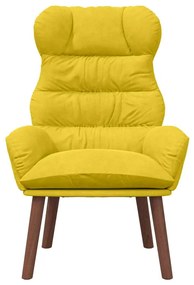 vidaXL Χαλαρωτική Πολυθρόνα Κίτρινο 69 x 74 x 93 εκ. Βελούδο