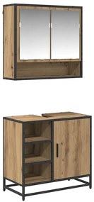 vidaXL Σετ Επίπλων Μπάνιου 2 pcs Artisan Oak Επεξεργασμένο ξύλο