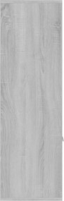 vidaXL Βιβλιοθήκη Γκρι Sonoma 98 x 30 x 98 εκ.