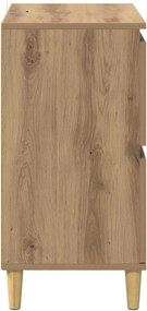 vidaXL Πλαϊνό γραφείο Artisan Oak 60 x 35 x 70 cm Επεξεργασμένο Ξύλο