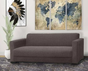 Καναπές Silio Τριθέσιος-Καφέ