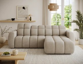 Γωνιακός καναπές Comfora-Μπεζ-Δεξιά