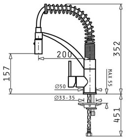 Μπαταρία κουζίνας Mini Cresento Χρωμέ 5x20x35.2 εκ.