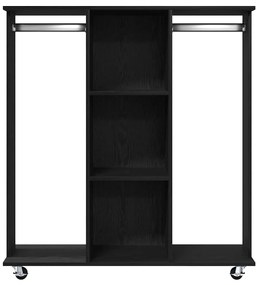 vidaXL Ντουλάπα Μαύρη δρυς 102 x 38 x 110 εκ. Επεξεργασμένο ξύλο