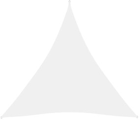 vidaXL Πανί Σκίασης Τρίγωνο Λευκό 4 x 4 x 4 μ. από Ύφασμα Oxford