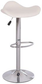 ΣΚΑΜΠO ΜΠΑΡ ΠΕΡΙΣΤΡΕΦΟΜΕΝΟ GANNA HM201.22 ΜΕ ΑΜΟΡΤΙΣΕΡ-ΛΕΥΚΟ PU 44x42x87Υεκ.