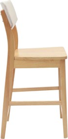 vidaXL Καρέκλες φαγητού 2 pcs Φυσικό 48 x 49 x 95 εκ.