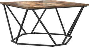 vidaXL Τραπεζάκι σαλονιού Καπνιστό Δρύς 80 x 80 x 45 cm