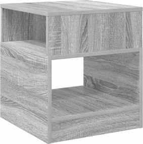 vidaXL End Table Γκρίζο Σονομα 40,5 x 40 x 45 εκ Επεξεργασμένο ξύλο