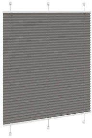 Πλισέ περσίδα Ανθρακί 120x100 cm Πλάτος υφάσματος 119,4 cm - Ανθρακί