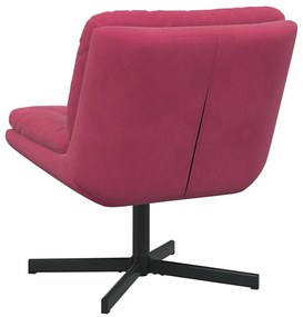 vidaXL Γυριστή Χαλαρωτική Καρέκλα Μπορντό 63 x 75 x 76 εκ Βελούδο