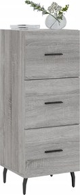 vidaXL Ντουλάπι Γκρι Sonoma 34,5x34x90 εκ. από Επεξεργασμένο Ξύλο