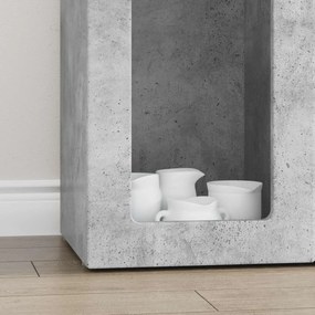 vidaXL Πλαϊνό γραφείο ELST Σκυρόδεμα Γκρι 59 x 35 x 100,5 εκ