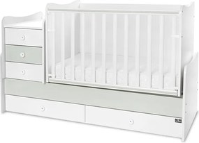 BED MAXI PLUS NEW 70/160 WHITE/MILKY GREEN