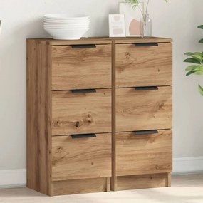 Sideboards 2 τεμάχια Artisan Oak 30x30x70cm Κατασκευασμένο ξύλο 856958