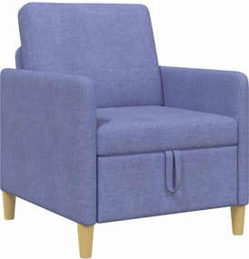 vidaXL Καναπές με Αποθήκευση Μπλε τζην 72 x 78 x 87 εκ. Πολυεστέρας