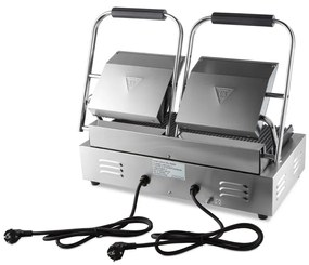 Contact Grill - Grooved - Double Grill Plate - 2 x 22cm