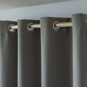 Beauty Home Κουρτίνα Blackout σκίασης με 8 κρίκους Art Ideal 8400 140x270 Ανθρακίτης