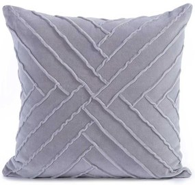Βελουτέ Διακοσμητικό Μαξιλάρι (45x45) Nef-Nef Homeware Visegrand Grey