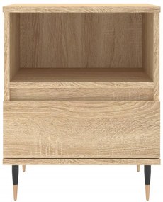vidaXL Κομοδίνο Sonoma Δρυς 40 x 35 x 50 εκ. από Επεξεργ. Ξύλο