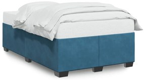 vidaXL Πλαίσιο Κρεβατιού Μπλε 120 x 200 εκ. Βελούδινο