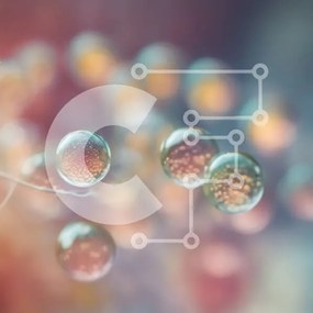 Intra Συλλεκτικό Ξύλινο Παζλ Plywood 4mm - Κοντινή όψη αιωρούμενων γυάλινων αντικειμένων Σε Ξύλινο Κουτί - Διαστάσεις Puzzle: 10x10 cm – 25 κομμάτια