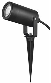 Σποτ Στεγανό Δαπέδου Καρφωτό GU10 3W IP65 Φ6 ACA-SL7030B-Μαύρο SL7030B