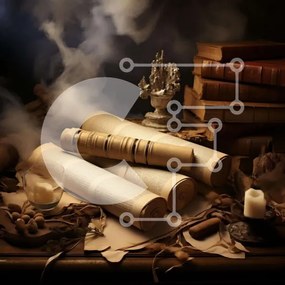 Intra Συλλεκτικό Ξύλινο Παζλ Plywood 4mm - Μαγευτικά βιβλία και σκηνή με κεριά Σε Ξύλινο Κουτί - Διαστάσεις: 10x10 cm – 25 κομμάτια