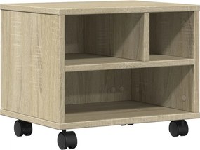 vidaXL Βάση Εκτυπωτή με Ρόδες Sonoma Δρυς 41x32x34,5 εκ.