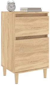 vidaXL Κομοδίνα 2 τεμ. Sonoma Δρυς 40x35x70 εκ.