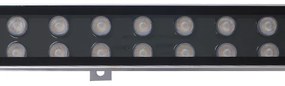 LED Wall Washer Αρχιτεκτονικού Φωτισμού 100cm GENIUS 48W CREE 24v 5760lm Δέσμης 10-30° Μοιρών Αδιάβροχο IP66 Θερμό Λευκό - Πορτοκαλί 2200k GloboStar 05108