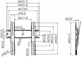 Βάση Τηλεόρασης Vogel's 7364100 65" 43" 75 Kg