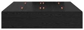 vidaXL Σκελετός Κρεβατιού Μαύρη δρυς 190 x 140 x 31.5 εκ.