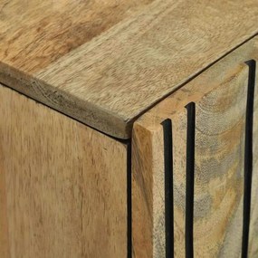 vidaXL Πλαϊνό Γραφείο Καφέ 90 x 33 x 75 εκ Μασίφ ξύλο μάνγκο