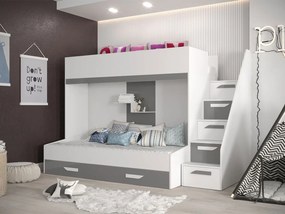 Πολυλειτουργικό κρεβάτι Party XVI-Leuko-Gkri