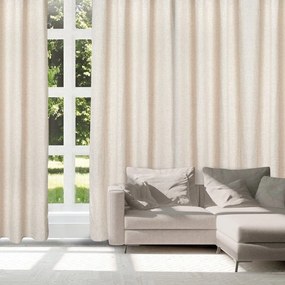 Κουρτίνα 2250 Με Τρουκς Beige Das Home 140X270cm Πολυέστερ