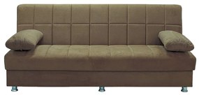 Καναπές Κρεβάτι Τριθέσιος ArteLibre LAURA ΙΙ Καφέ 190x84x86cm