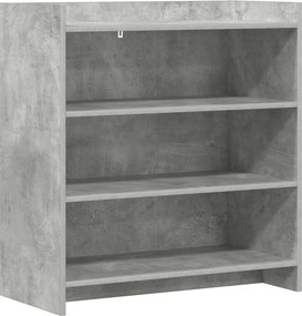 vidaXL Πλαϊνό γραφείο Γκρι Σκυροδέματος 75 x 36 x 80 εκ