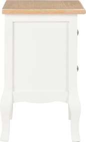 vidaXL Κομοδίνα 2 Τεμ. Λευκά 35 x 30 x 49 εκ. από MDF