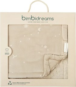 Βρεφική Κουβέρτα Αγκαλιάς Bimbidreams με Ανάγλυφο Σχέδιο TOG 2 80x110 εκ. Beige
